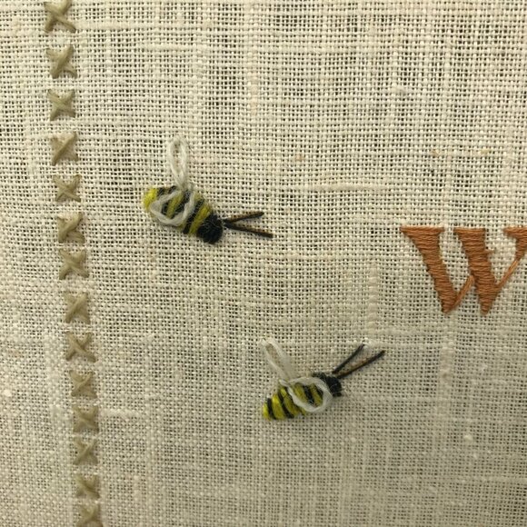 Vtg 80s Completed Life is Fragile Prayer Crewel Embroidery Bird Wall Hanging - Picture 9 of 16